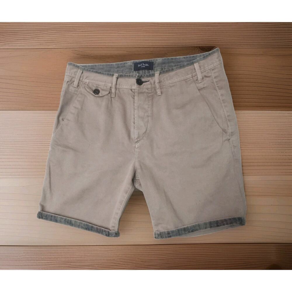 Paul Smith Jeans Chino Shorts 30" Waist Men's ~Summer Gingham Check Smart/Casual